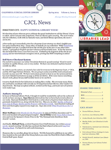 CJCL News 2019 Spring