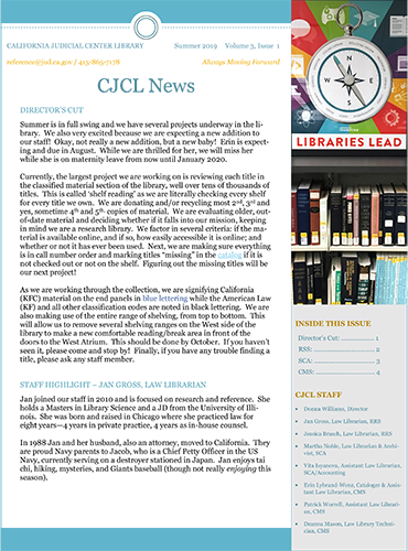 CJCL News 2019 Summer