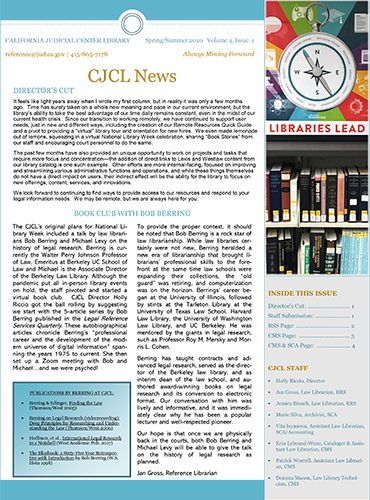 CJCL News 2020 Spring & Summer